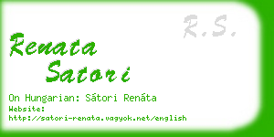 renata satori business card
