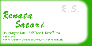 renata satori business card